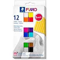 STAEDTLER-8023 C12-1ST Pasta de modelar de endurecimiento al horno- Color basic-farben- 12 Halbblöcke (8023 C12-1…